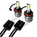 ~(2 lbs. 7X5X4)~ H16 9009 5202 5201 2504 12V (6000 KELVIN) 40-WATT HIGH-POWER (SINGLE BEAM) LED HEADLIGHT BULBS