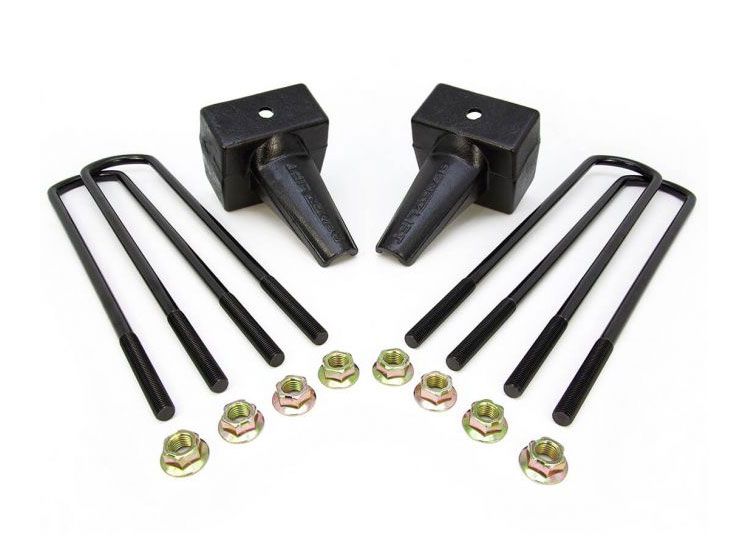 RLS - 5 Tapered Rear Block Kit for 1 Piece Drive Shaft 16.5 U-Bolts Fits Ford F250 F350 F450 2011-2016