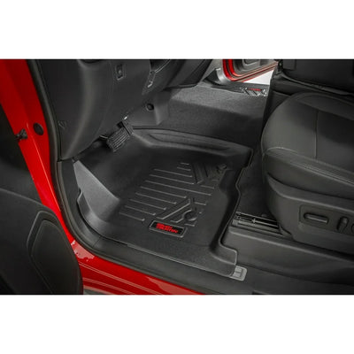 ~(15 lbs. 38X30X6)~ Heavy Duty Floor Mats [Front/Rear] - (12-18 Dodge Ram 1500 Quad Cab Half Console)