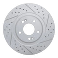R1 13-20 Hyundai Santa Fe Xl Front Right Drilled & Slotted Geoperformance Rotor
