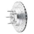 R1 93-94 Ford Explorer Front Left Drilled & Slotted Silver Brake Rotor