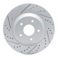 R1 88-96 Chevrolet Corvette Right Front Drilled & Slotted Geoperformance Rotor