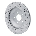 R1 88-96 Chevrolet Corvette Right Front Drilled & Slotted Geoperformance Rotor