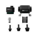 DeatschWerks DWFFR-X 70mm Billet Fuel Filter Regulator - 10 Micron with 3/8in Fittings