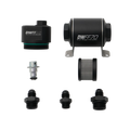 DeatschWerks DWFFR-X 70mm Billet Fuel Filter Regulator - 10 Micron with 6AN Fittings
