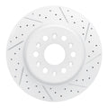 R1 17-26 Buick Enclave Rear Right Drilled & Slotted Geoperformance Rotor