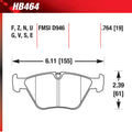 Hawk HP+ Street Brake Pads