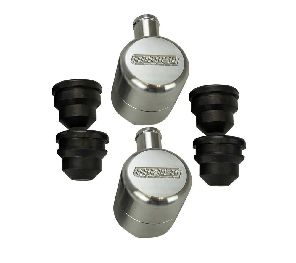 Moroso 1.22in Hole 5/8in Hose Billet Valve Cover Breather