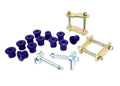 SuperPro 97-07 Toyota Land Cruiser Greaseable Leaf Spring and Shackle Bushing Kit- (Rear)