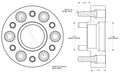 SPIDERTRAX FORD 6 ON 135MM X 1-3/4'