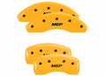 Set Of 4 Caliper Covers Engraved Front And Rear MGP Yellow Finish Black Characters 2013-2015 Mazda CX-5 MGP Caliper Covers