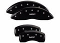 Set Of 4 Caliper Covers Engraved Front And Rear MGP Black Finish Silver Characters 2012-2014 Honda Ridgeline MGP Caliper Covers