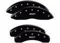 Set Of 4 Caliper Covers Engraved Front And Rear MGP Black Finish Silver Characters 2007-2012 Mercedes-Benz GL320 MGP Caliper Covers