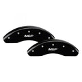 Set Of 4 Caliper Covers Engraved Front And Rear MGP Black Finish Silver Characters 1997-1997 Pontiac Firebird MGP Caliper Covers