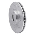 DFC 02-06 BMW X5 Front Right Drilled & Slotted Silver Brake Rotor