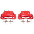 Power Stop 98-02 Dodge Ram 2500 Van Front Red Calipers w/Brackets - Pair