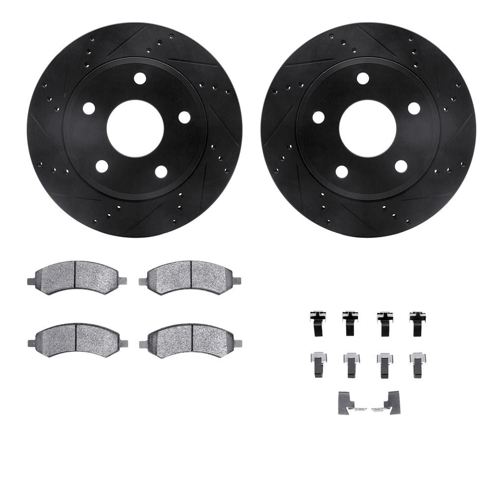R1 Concepts E- Line Series Brake Rotor with Ceramic Brake Pads Hdw