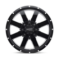 MO962 17x10 8x165.10 GLOSS BLACK W/ MILLED ACCENTS (24 mm)