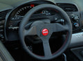 Momo Montecarlo Steering Wheel 350 mm - Black Leather/Red Stitch/Black Spokes