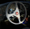 Momo Montecarlo Steering Wheel 350 mm - Black Leather/Red Stitch/Black Spokes