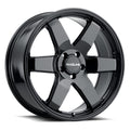 Aluminum Wheels 17x9 Addict 942B Gloss Black Multi Spoke 0 Offset 6 on 139.7 Bolt Pattern 106.1 Bore Raceline