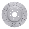 R1 09-17 Buick Regal Front Left Drilled & Slotted Geoperformance Rotor