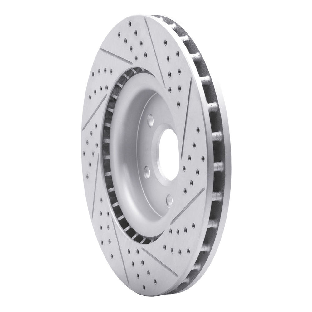 R1 09-17 Buick Regal Front Left Drilled & Slotted Geoperformance Rotor