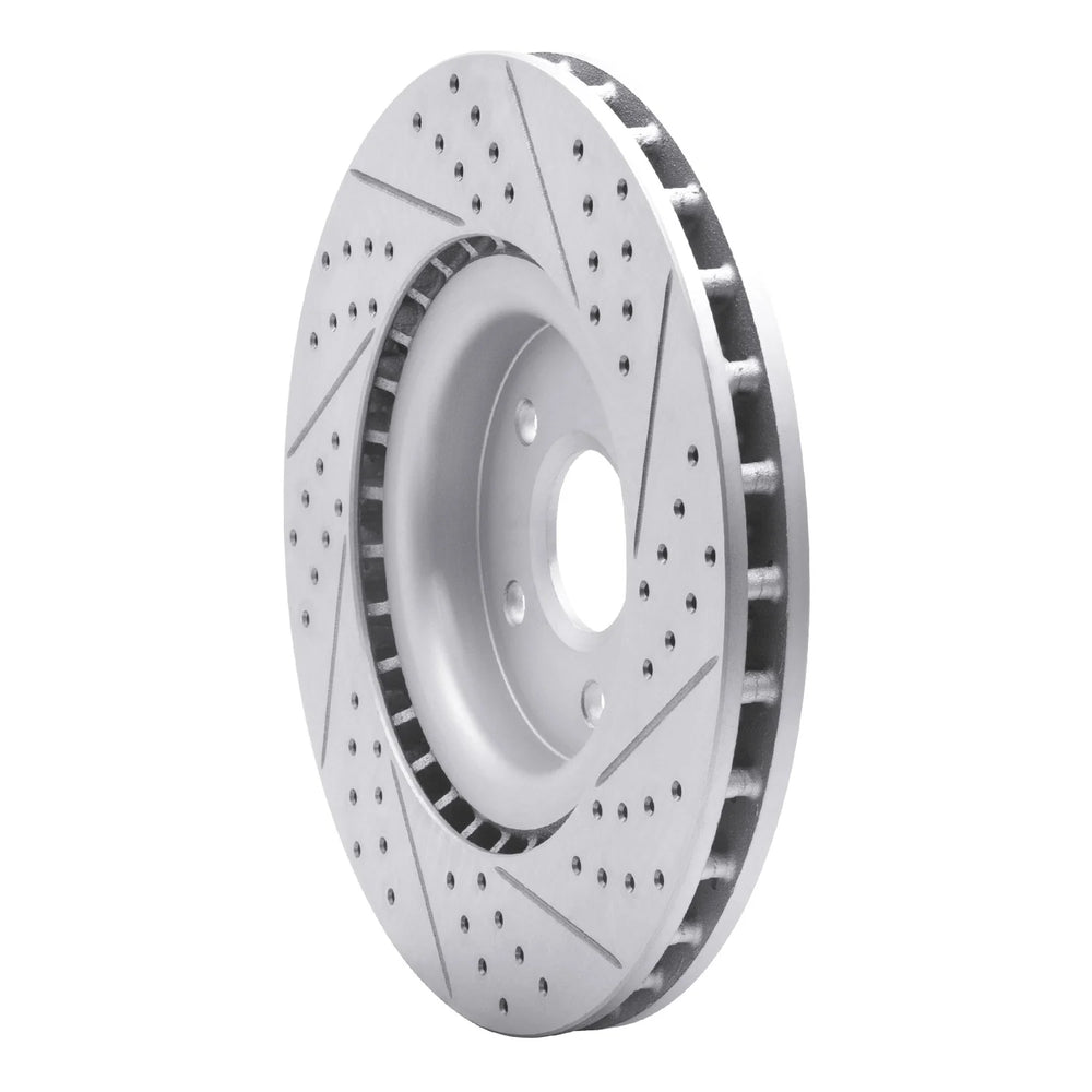 DFC 09-17 Buick Regal Front Left Drilled & Slotted Geoperformance Rotor