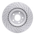 DFC 09-17 Buick Regal Front Left Drilled & Slotted Geoperformance Rotor