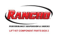 Rancho 21-22 Wrangler Unlimited 4XE 4-Door 3in Sport Suspension System Component Box 2