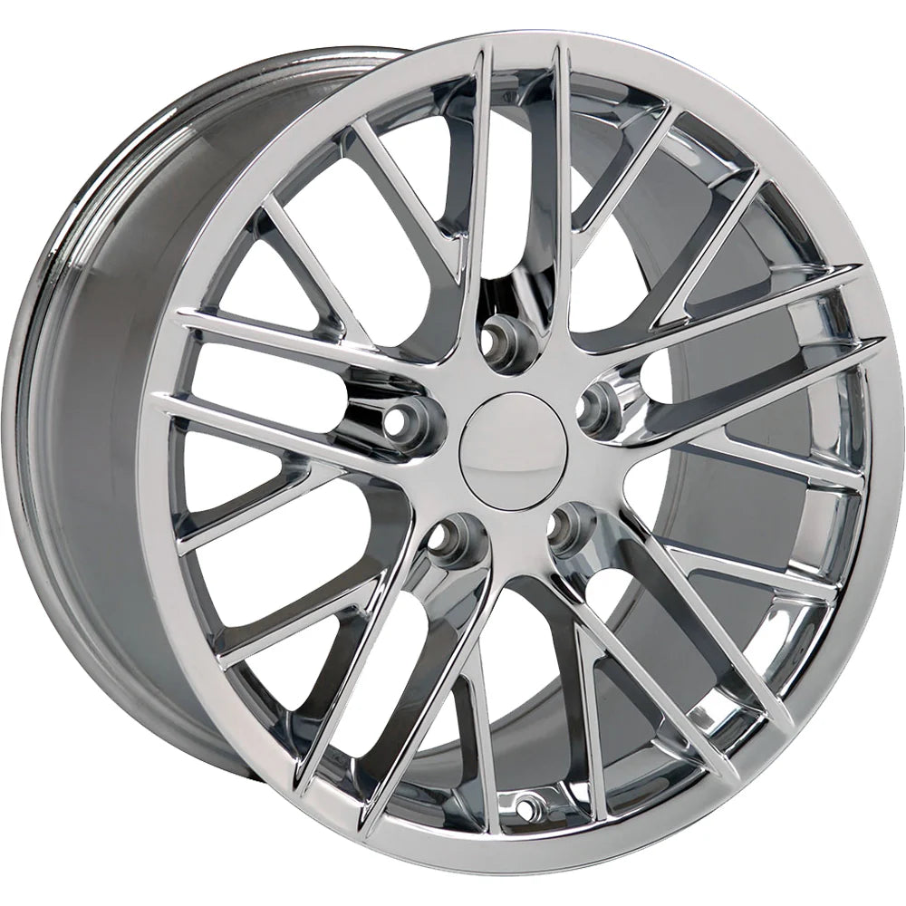 18 IN REPLICA WHEEL CV08A FITS CHEVROLET CORVETTE C6 ZR1 RIM 18X10.5 CHROME WH