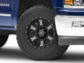 ICON Shield 17x8.5 6x5.5 0mm Offset 4.75in BS 106.1mm Bore Satin Black/Machined Wheel