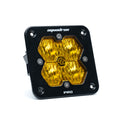 Flush Mount LED Light Pod Black Amber Lens Wide Cornering Pattern Squadron Pro Baja Designs