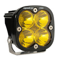 Flush Mount LED Light Pod Black Amber Lens Wide Cornering Pattern Squadron Pro Baja Designs