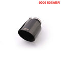 Remus Stainless Steel 115mm Angled Engraved Black Chrome Tail Pipe (Single)