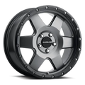 Aluminum Wheels 18x9 Boost 946G Satin Gunmetal Gray 6 Spoke -12 Offset 5 on 139.7 Bolt Pattern 107.95 Bore Raceline