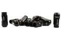 KICS Project Leggdura lug nuts Black 2-piece 12x1.25 53mm Open-End Look 16 pcs 4 locks