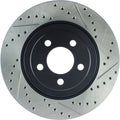 StopTech 05-09 Chrysler 300 (5.7L V8 exc SRT-8) Front Left Slotted & Drilled Rotor