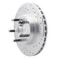 R1 95-97 Ford Ranger (USA/Canada) Front Right Drilled & Slotted Black Brake Rotor