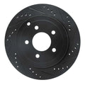 R1 95-97 Ford Ranger (USA/Canada) Front Right Drilled & Slotted Black Brake Rotor