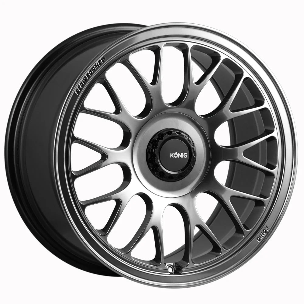 Konig MRK1 15x8 4x100 ET35 Hyper Carbon Wheel w/ Gloss Black Gear Cap/Logo/Cover Plate