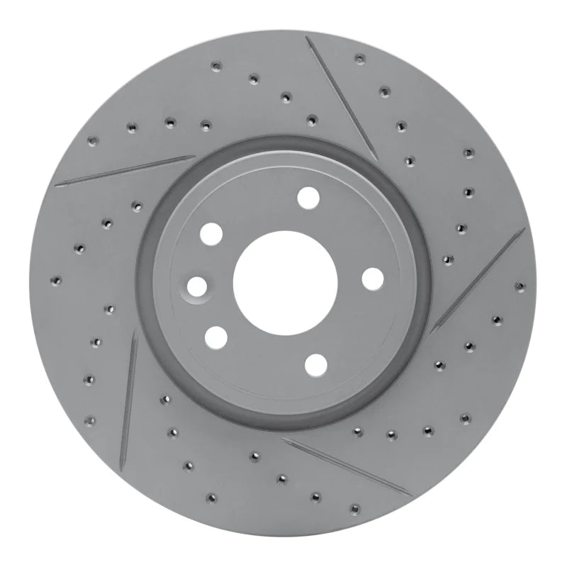 R1 17-19 Jaguar Xe Front Right Drilled & Slotted Geoperformance Rotor