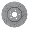 R1 17-19 Jaguar Xe Front Right Drilled & Slotted Geoperformance Rotor
