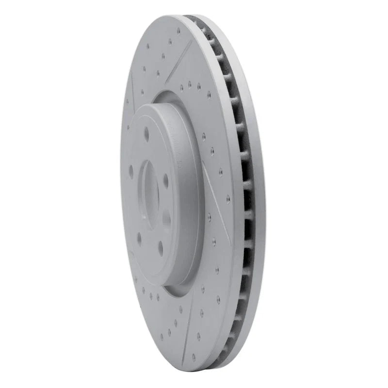 R1 17-19 Jaguar Xe Front Left Drilled & Slotted Geoperformance Rotor