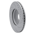 R1 17-19 Jaguar Xe Front Left Drilled & Slotted Geoperformance Rotor