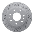 R1 09-09 Ford F-150 Rwd Front Left Drilled & Slotted Geoperformance Rotor