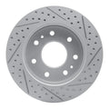 R1 09-09 Ford F-150 Rwd Front Left Drilled & Slotted Geoperformance Rotor