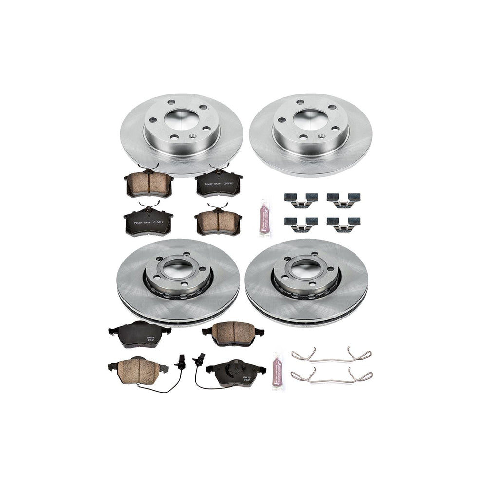 Power Stop 02-04 Audi A4 Front & Rear Autospecialty Brake Kit