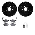 R1 Concepts E- Line Series Brake Rotor with Ceramic Brake Pads Hdw Fits Audi A6