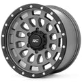 Rough Country 87 Series Wheel Simulated Beadlock Gray/Black 17x8.5 6x5.5 0mm